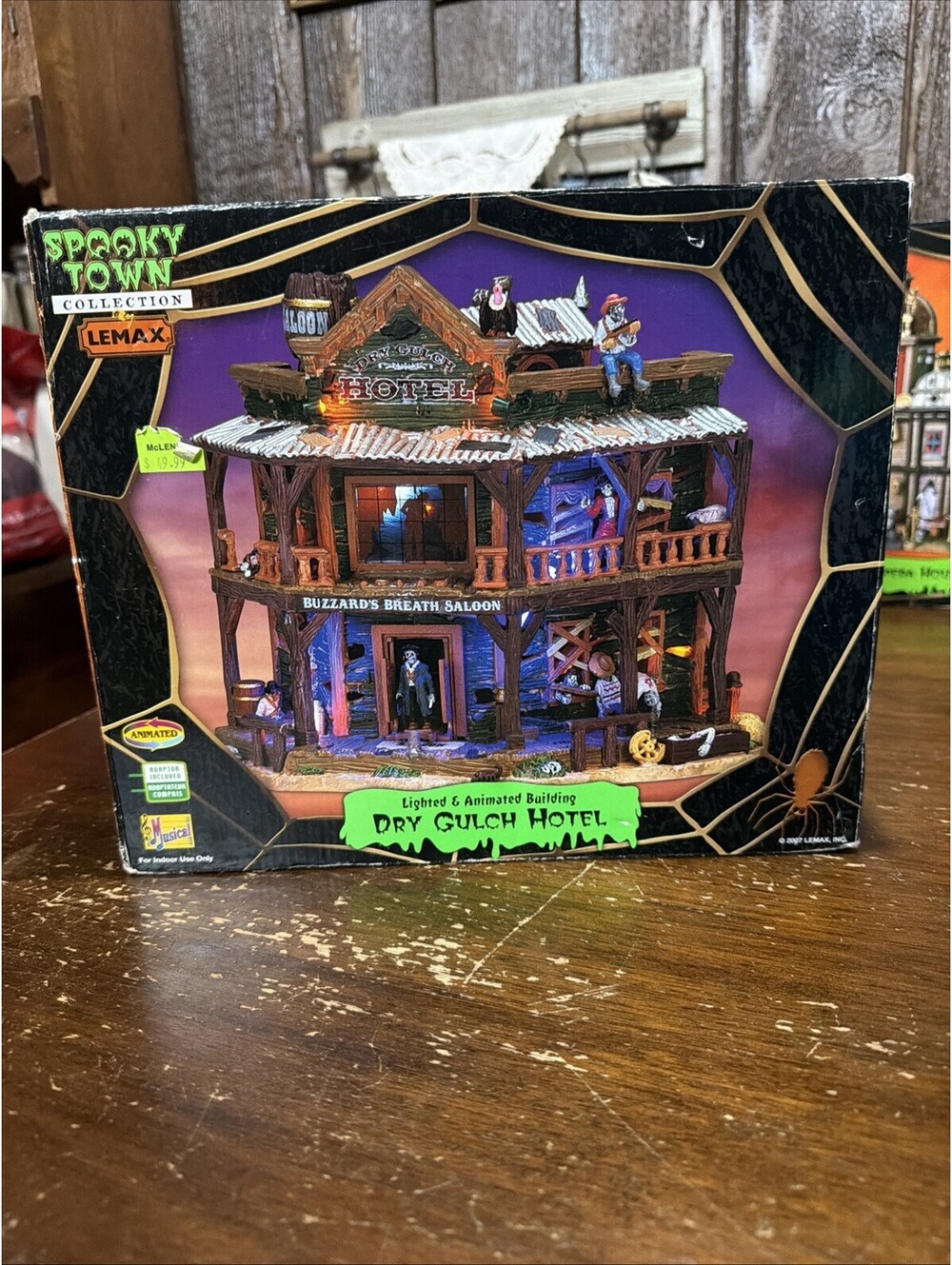 2007 Lemax Spooky Town Halloween: Dry Gulch Hotel - Excellent!